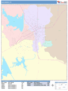 San Angelo Digital Map Color Cast Style